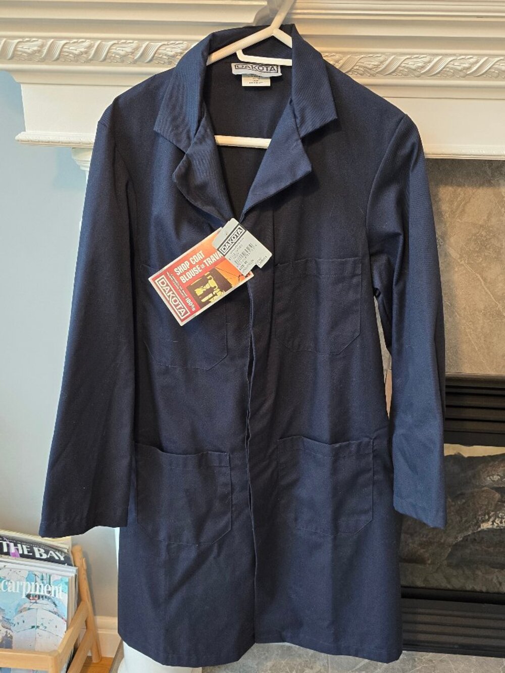 NWT Dakota Men's Navy Blue Workwear Shop Coat – Size 42
